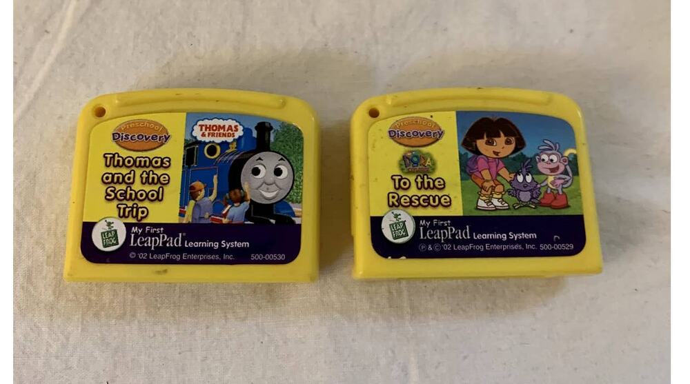 LeapFrog Game Cartridges Only Lot of 2 My First LeapPad Games Dora & Thomas